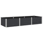 Raised Planter Grey 100 x 30 36 cm