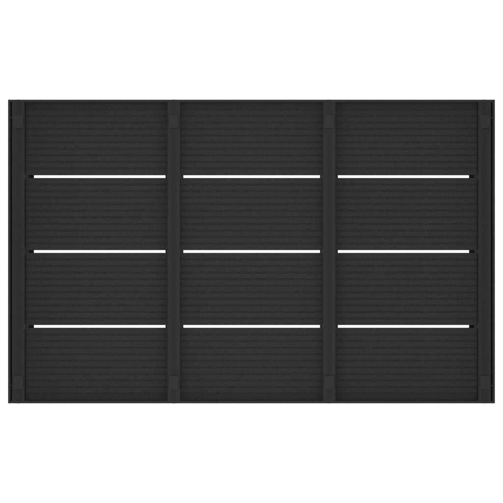Plato de base de ducha Negro 101 x 63 x 5,5 cm WPC