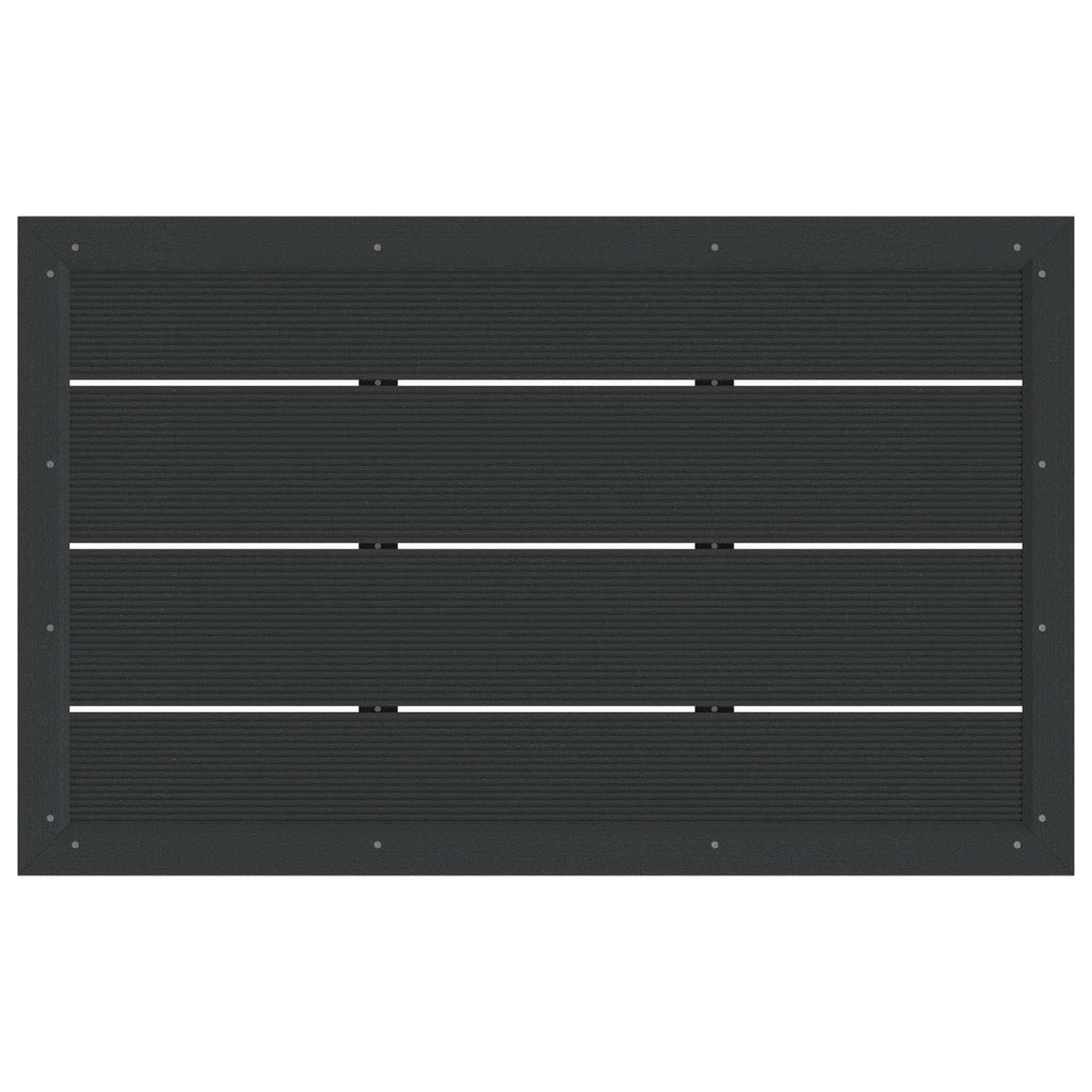 Plato de base de ducha Negro 101 x 63 x 5,5 cm WPC