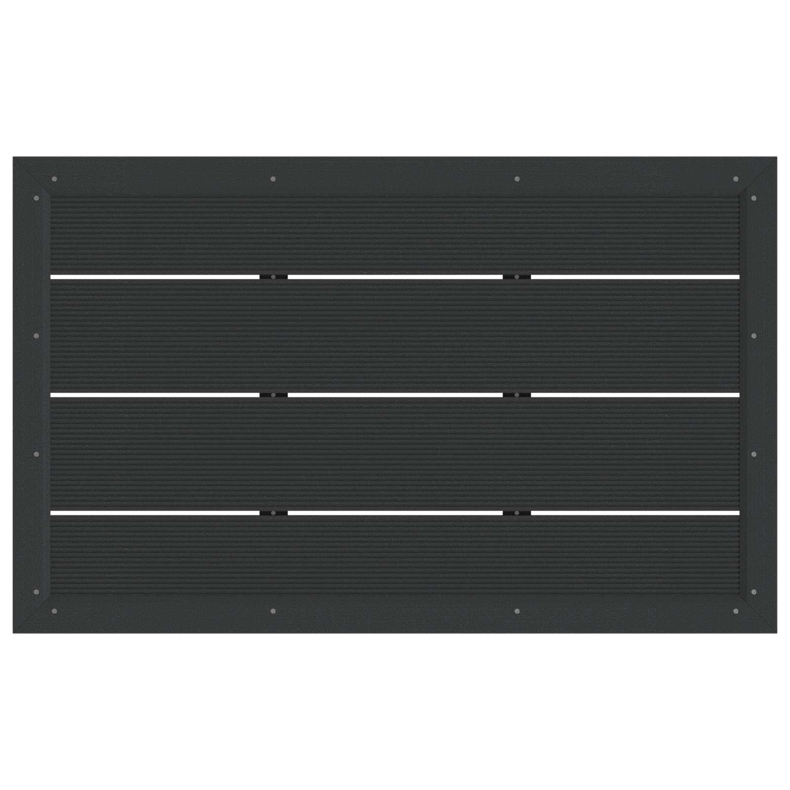 Plato de base de ducha Negro 101 x 63 x 5,5 cm WPC