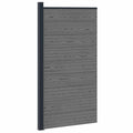 Panel de valla WPC y Aluminio Gris