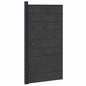 Panel de valla WPC y Aluminio Gris