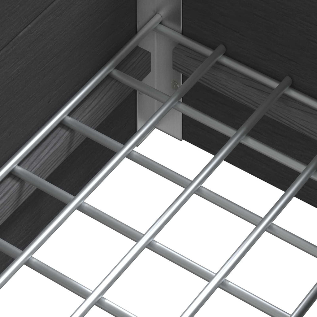 Arriate elevado Gris 100 x 30 x 22 cm WPC y Aluminio
