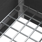 Arriate elevado Gris 100 x 30 x 22 cm WPC y Aluminio