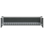 Arriate elevado Gris 100 x 30 x 22 cm WPC y Aluminio