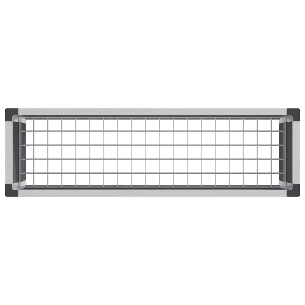 Arriate elevado Gris 100 x 30 x 22 cm WPC y Aluminio