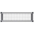 Arriate elevado Gris 100 x 30 x 22 cm WPC y Aluminio