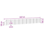 Panel de valla 10 pcs WPC y Aluminio Gris