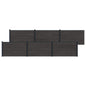 Panel de valla 10 pcs WPC y Aluminio Gris