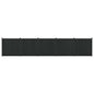 Panel de valla 10 pcs WPC y Aluminio Negro