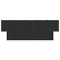 Panel de valla 10 pcs WPC y Aluminio Negro