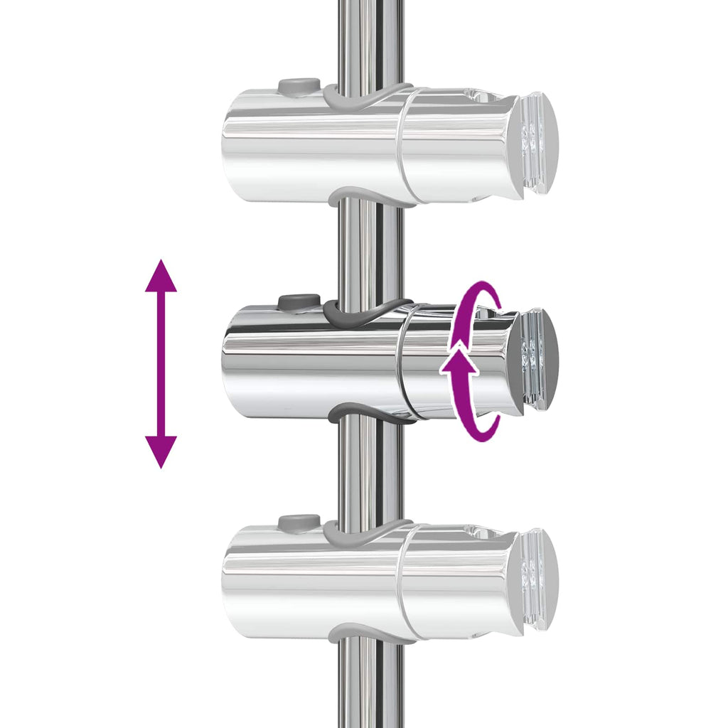 Soporte de Ducha Cromado 101 cm Acero inoxidable