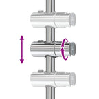 Soporte de Ducha Cromado 101 cm Acero inoxidable