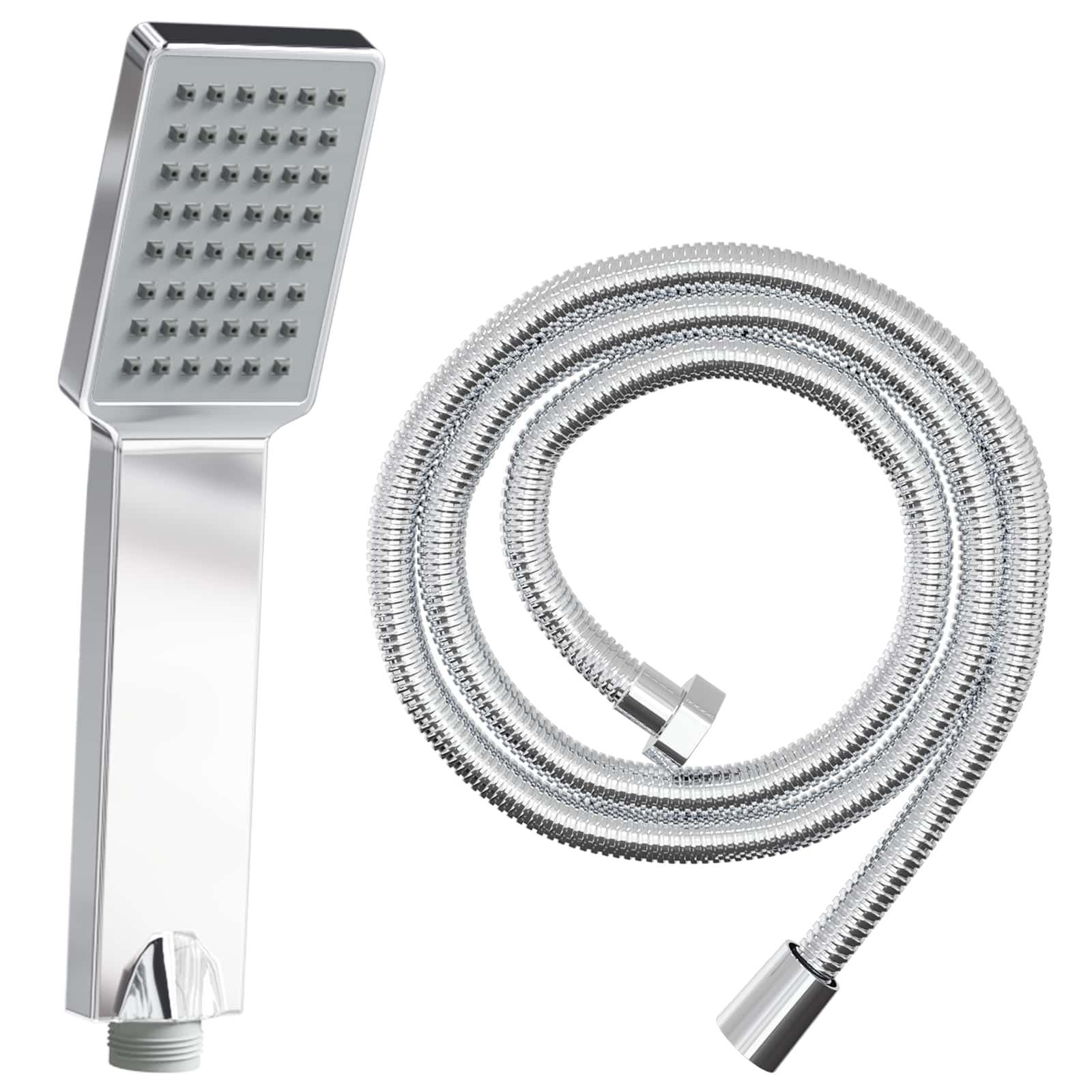 Juego de Cabezal de Ducha Cromado 150 cm Acero inoxidable