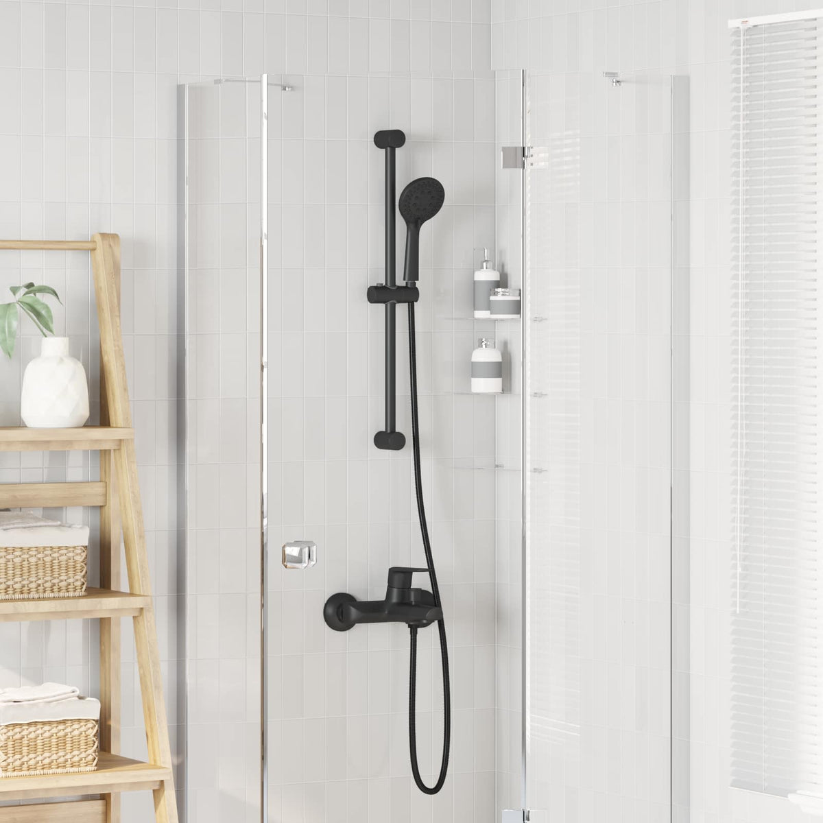 101 cm Stainless Steel Chrome Shower System Set