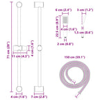 Conjunto de Sistema de Ducha acero
