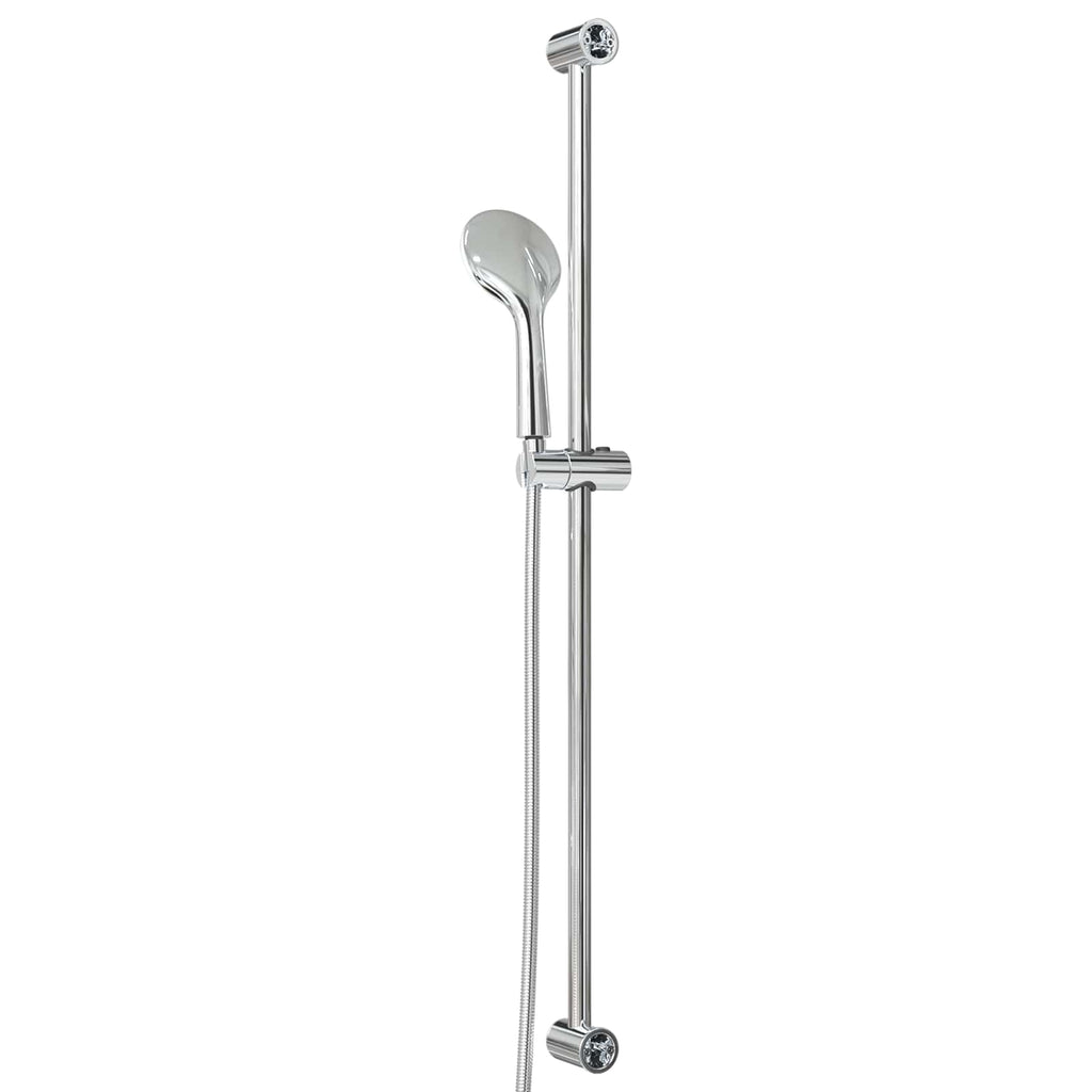 Conjunto de Sistema de Ducha Cromado 101 cm Acero inoxidable