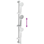 Conjunto de Sistema de Ducha Cromado 101 cm Acero inoxidable