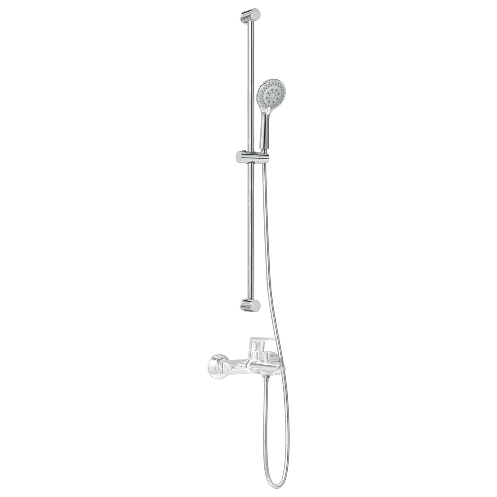 Conjunto de Sistema de Ducha Cromado 101 cm Acero inoxidable