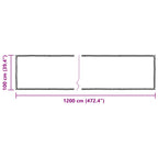 Cubierta para plantas Transparente 1 x 12 m PE