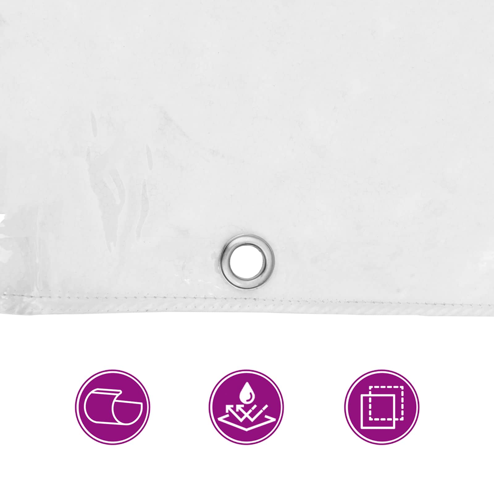Cubierta para plantas Transparente 1 x 12 m PVC