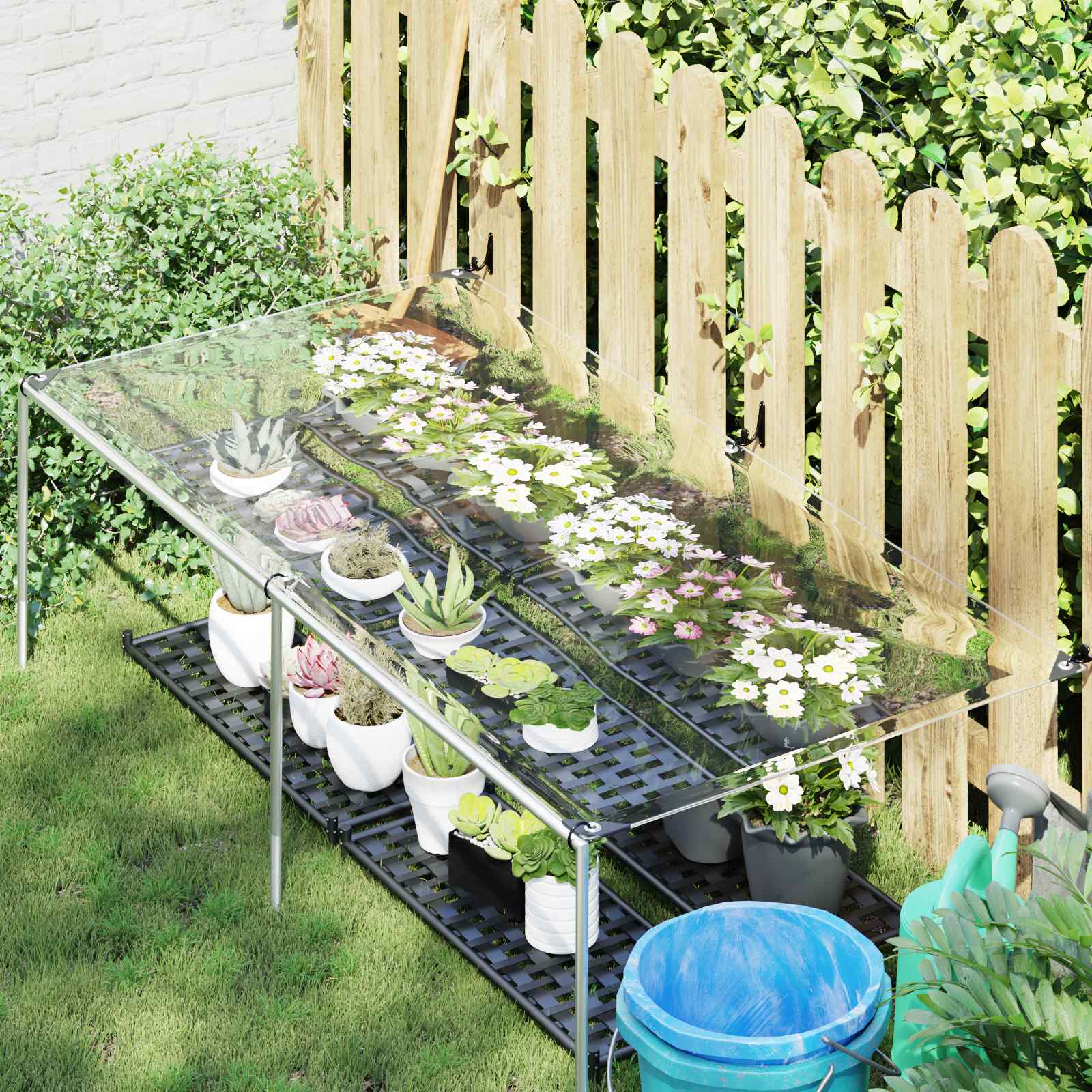 Transparent Plant Cover 1 x 12 m PVC