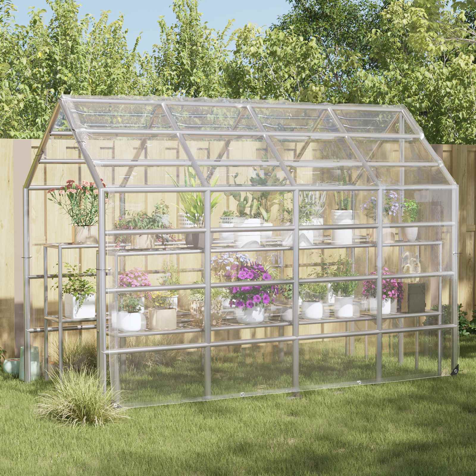 Transparent Plant Cover 1 x 12 m PVC