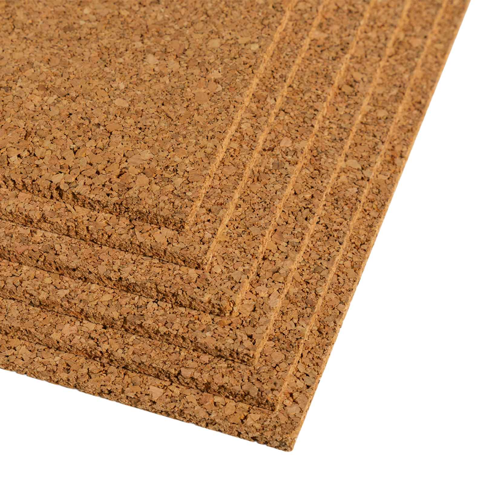 Placa de Corcho 12 pcs 100 x 50 x 0,5 cm Corcho Marrón