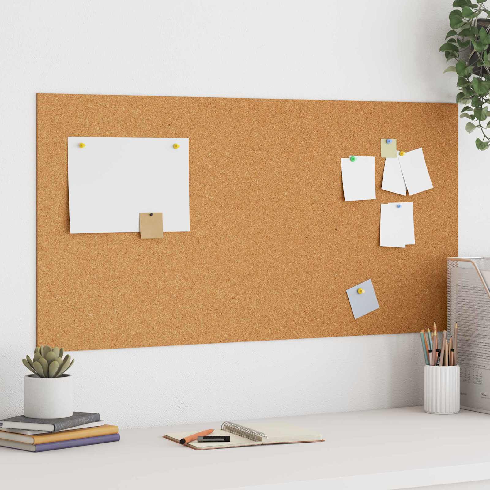Cork Board 12 pcs 100 x 50 x 0.5 cm Brown Cork