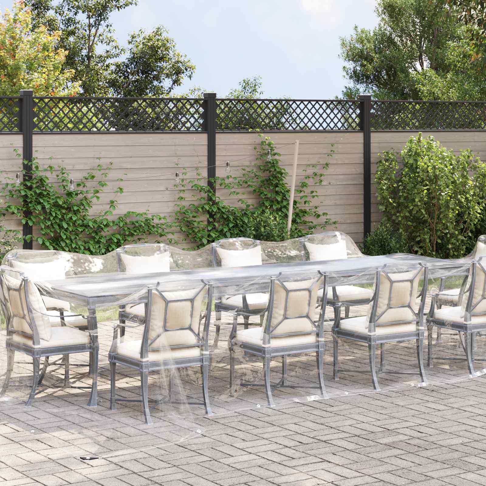 Lona 350 gsm Transparente 10 x 1,5 m PVC