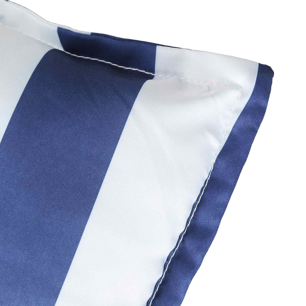 Cojín de exterior 2 pcs Azul y Blanco 120 x 50 x 7 cm Tela
