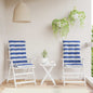 Outdoor Cushion 2 pcs Blue and White 120 x 50 x 7 cm Fabric