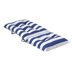 Cojín de exterior 2 pcs Azul y Blanco 120 x 50 x 7 cm Tela