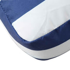 Cojín de exterior 3 pcs Azul y Blanco 103 x 58 x 10 cm Tela