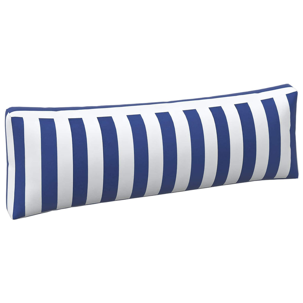 Cojín de exterior 3 pcs Azul y Blanco 103 x 58 x 10 cm Tela
