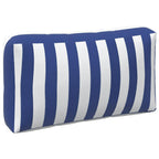 Cojín de exterior 3 pcs Azul y Blanco 103 x 58 x 10 cm Tela