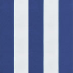 Cojín de exterior 3 pcs Azul y Blanco 103 x 58 x 10 cm Tela