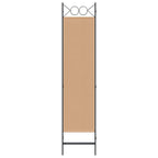 Biombo de 3 Paneles Beige 120 x 180 cm Tela
