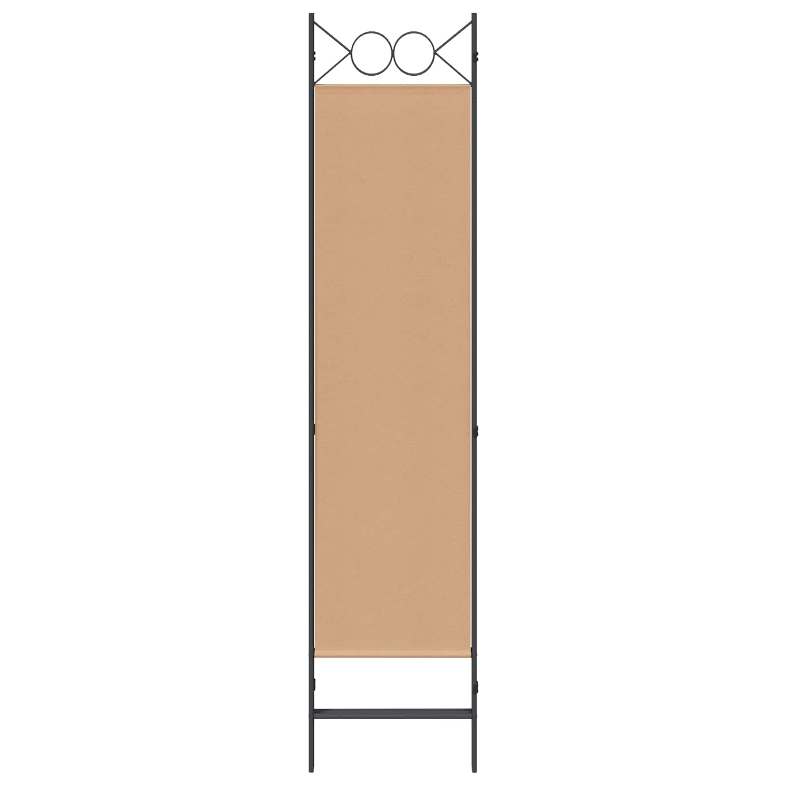 Biombo de 3 Paneles Beige 120 x 180 cm Tela