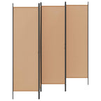 Biombos de 5 Paneles Beige 250 x 180 cm Tela