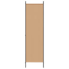 Biombos de 5 Paneles Beige 250 x 180 cm Tela