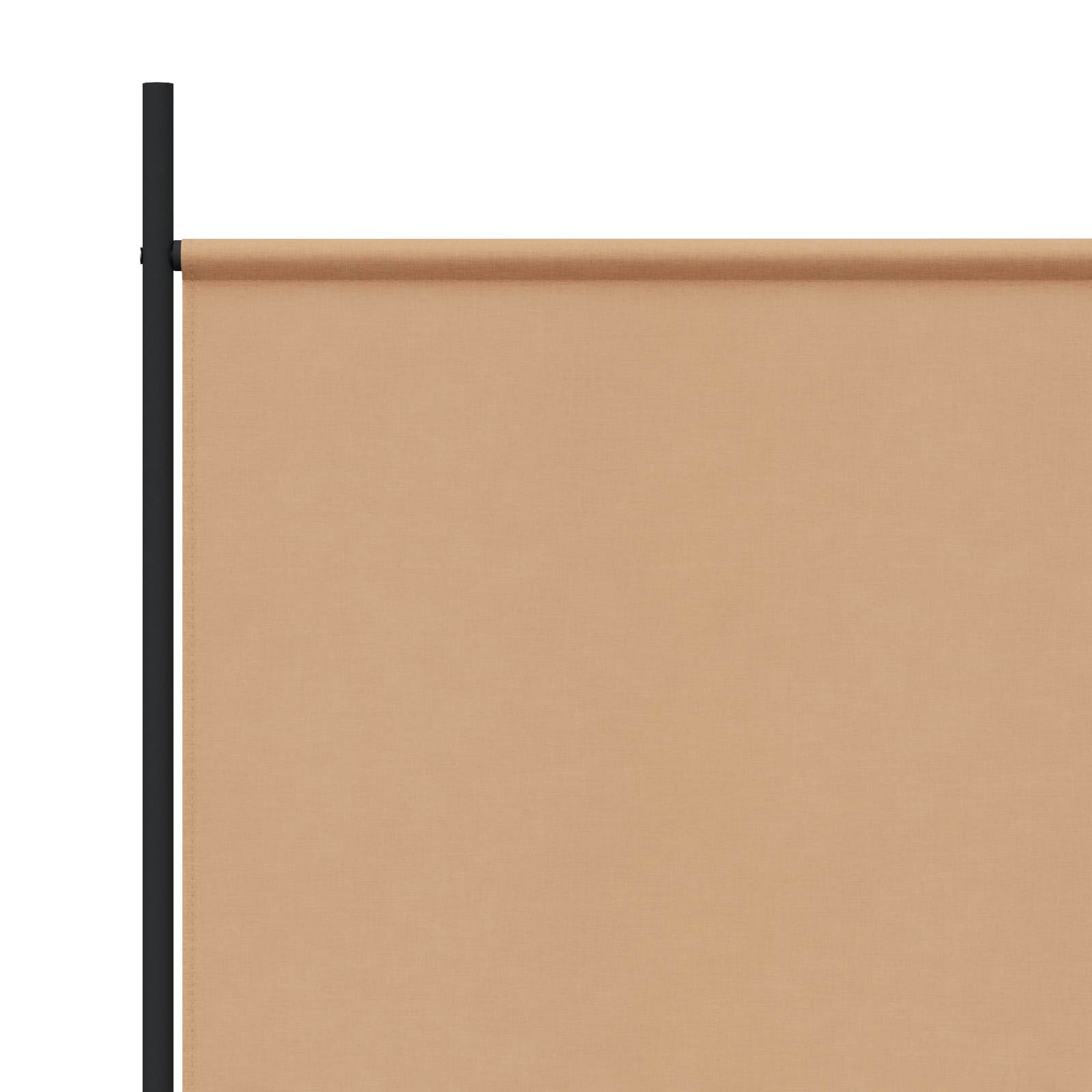 Biombo de 3 Paneles Beige 260 x 180 cm Tela