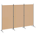 Biombo de 3 Paneles Beige 260 x 180 cm Tela
