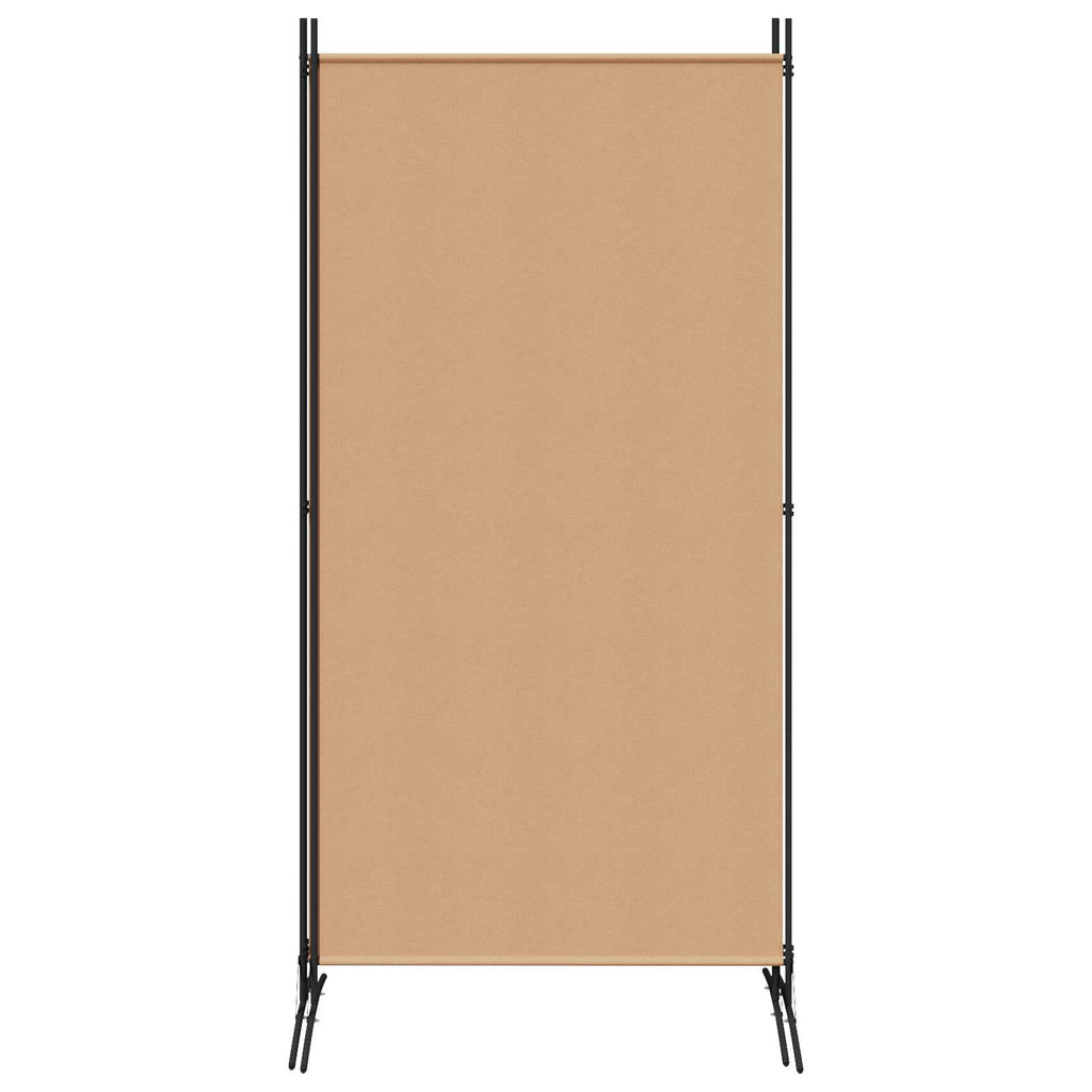Biombo de 3 Paneles Beige 260 x 180 cm Tela