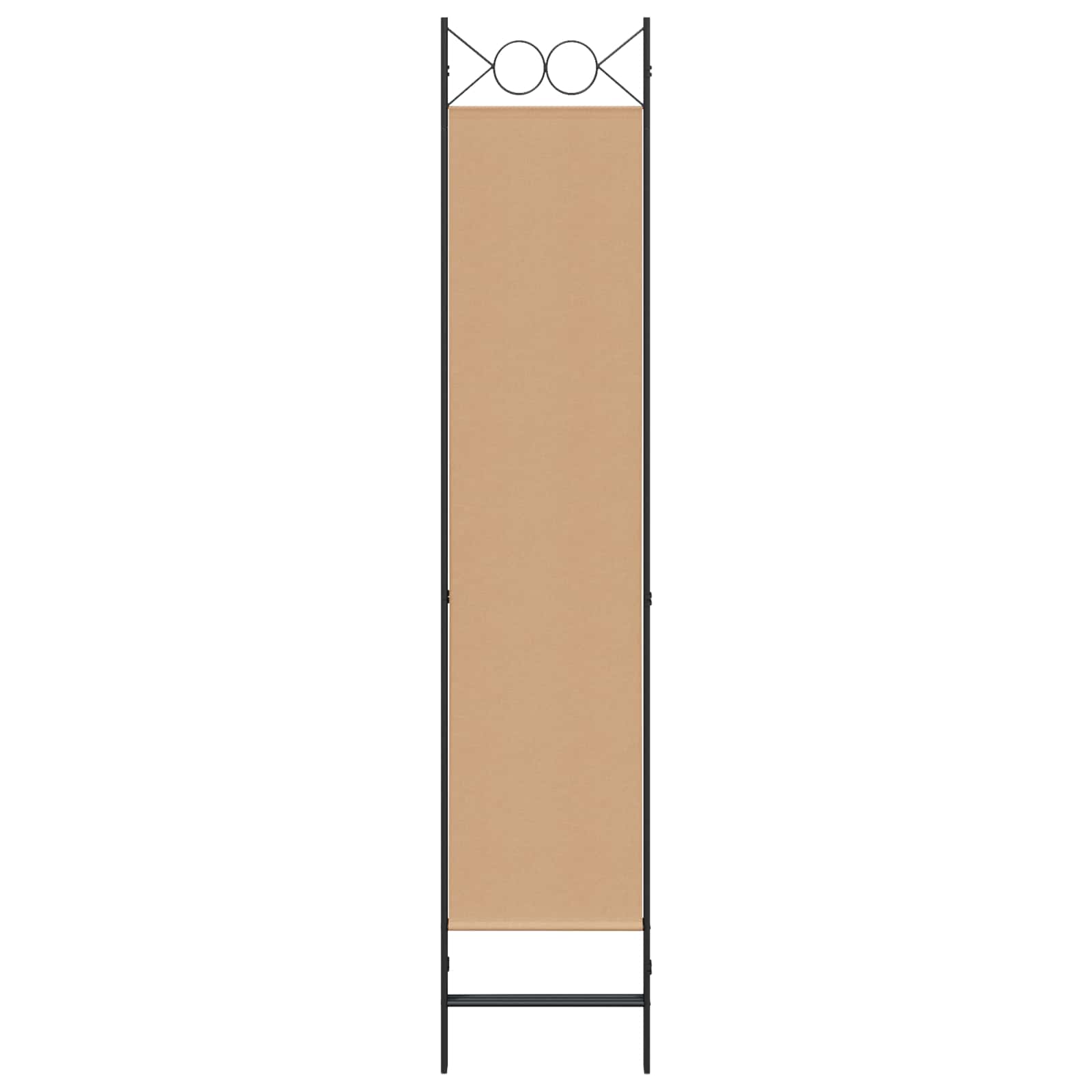 Biombo de 3 Paneles Beige 120 x 200 cm Tela