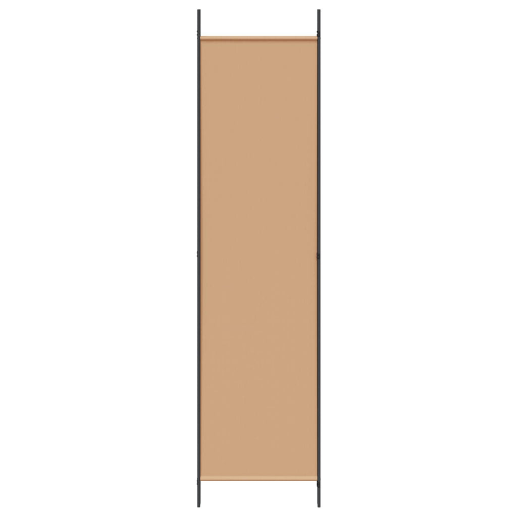 Biombo de 3 Paneles Beige 150 x 200 cm Tela