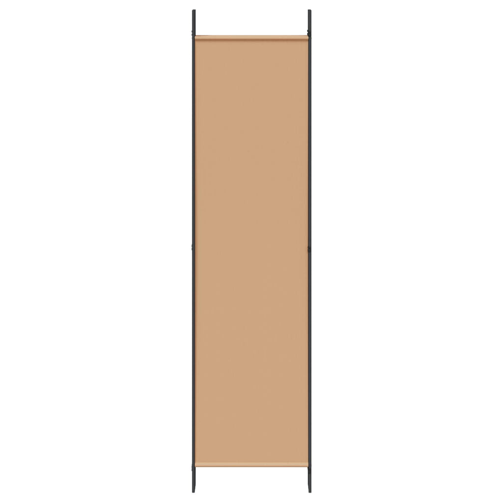Divisor de habitación de 6 paneles Beige 300 x 200 cm Tela