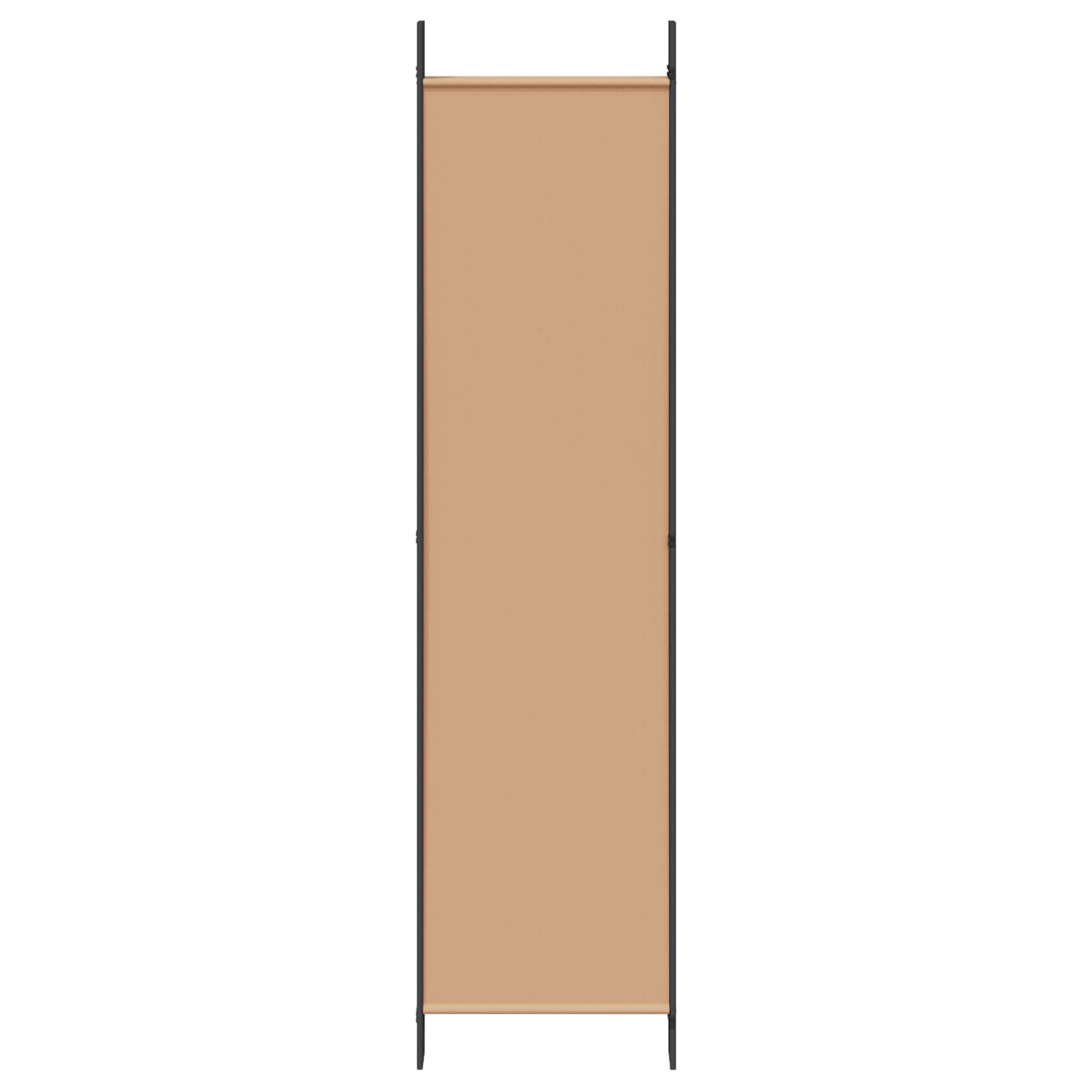 Divisor de habitación de 6 paneles Beige 300 x 200 cm Tela