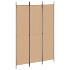 Biombo de 3 Paneles Beige 150 x 220 cm Tela