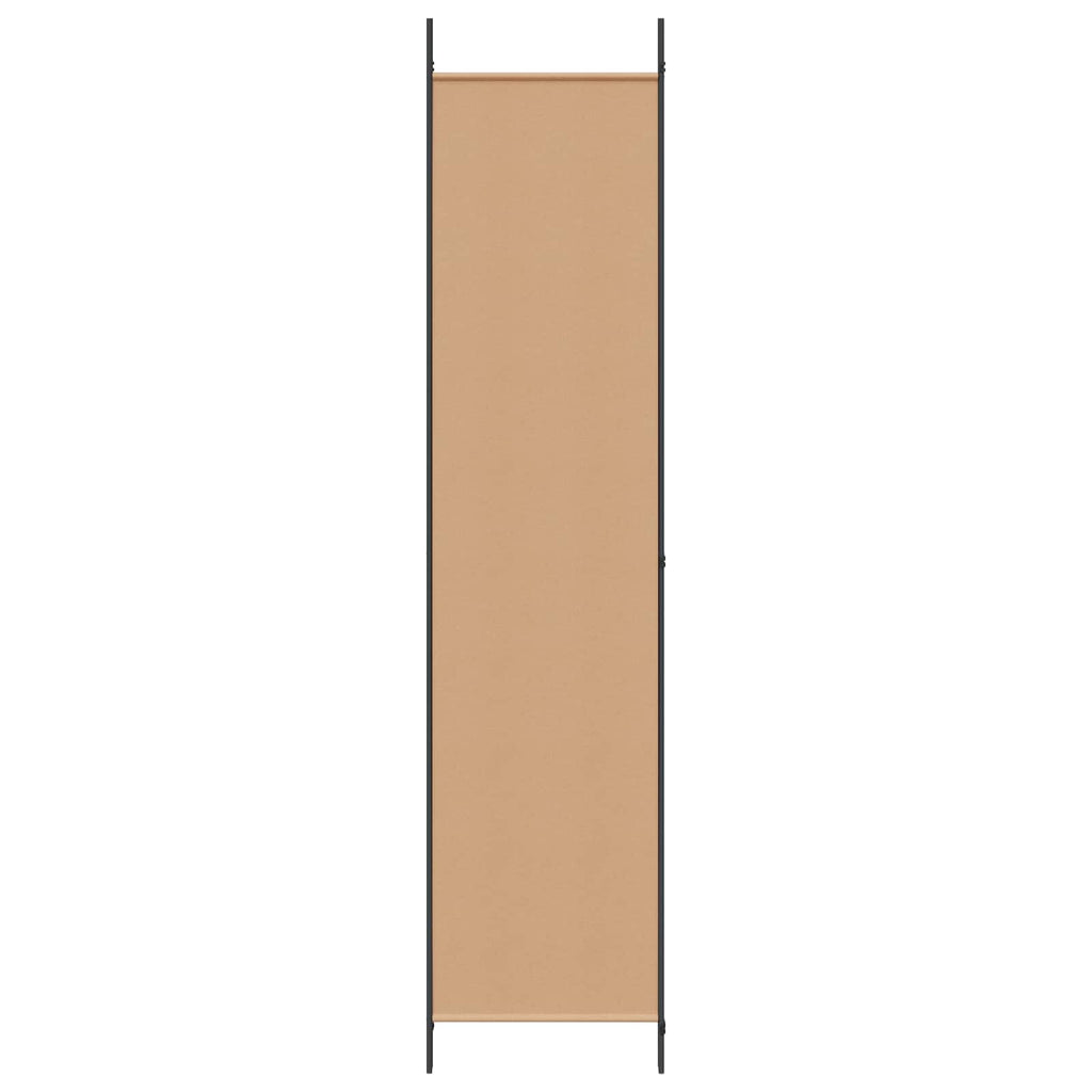 Biombo de 3 Paneles Beige 150 x 220 cm Tela